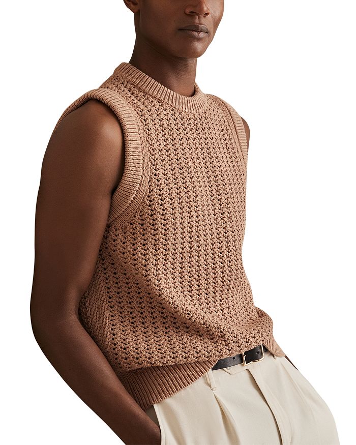 

Брюки "Bryant" вязаный жилет REISS, коричневый/бежевый