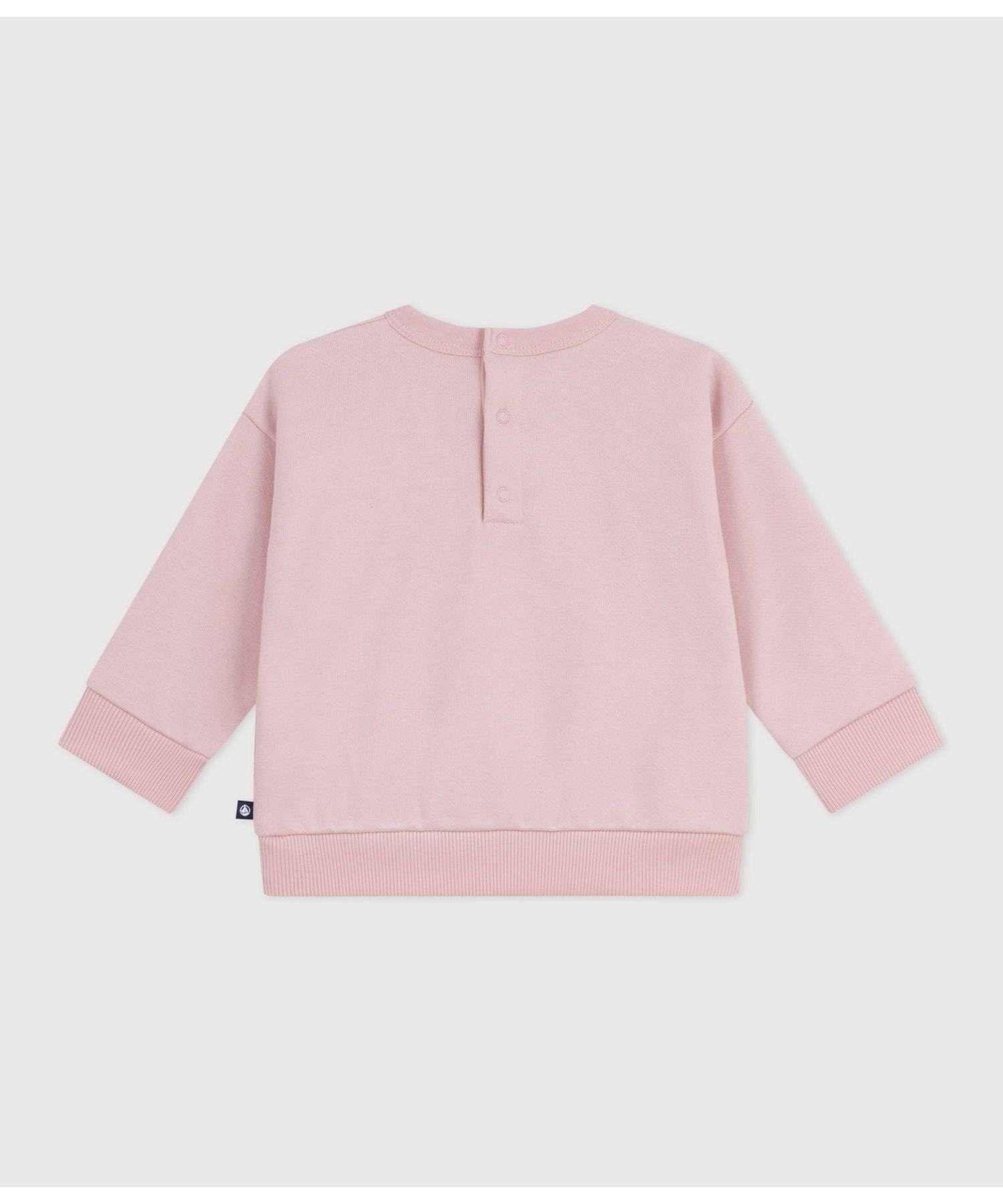 Пуловер из толстовки PETIT BATEAU, Light Pink — фото 4