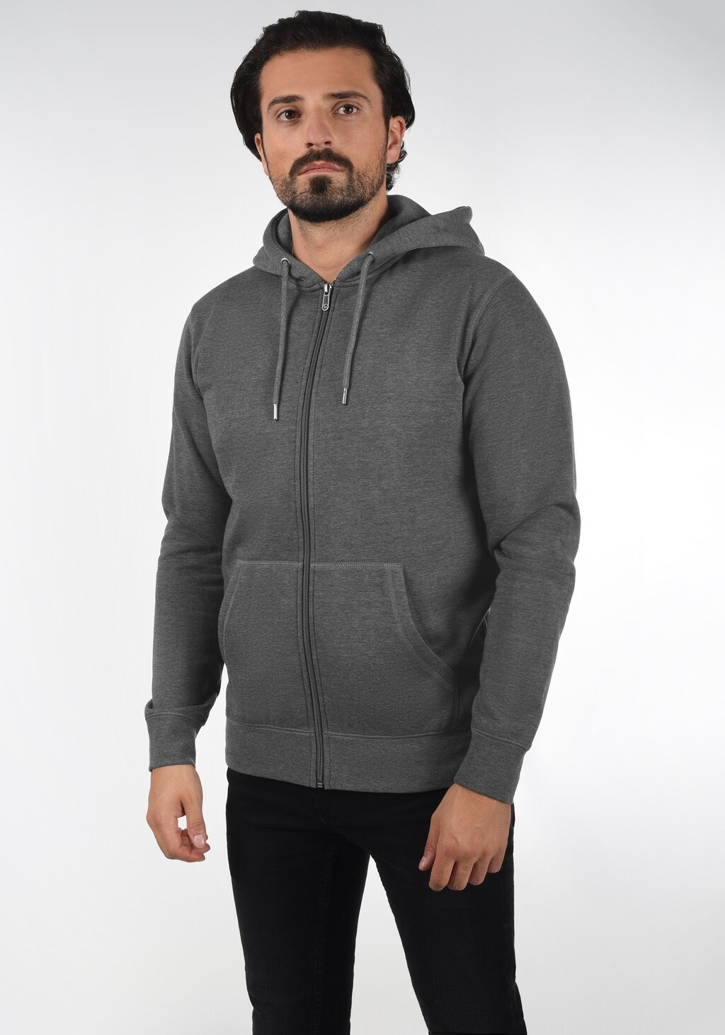 

Толстовка SDBERTI ZIP-HOOD Solid, цвет grey melange