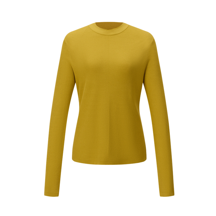 

DESCENTE Трикотажная кофта женская MU Mustard Yellow Crew Neck Moderate