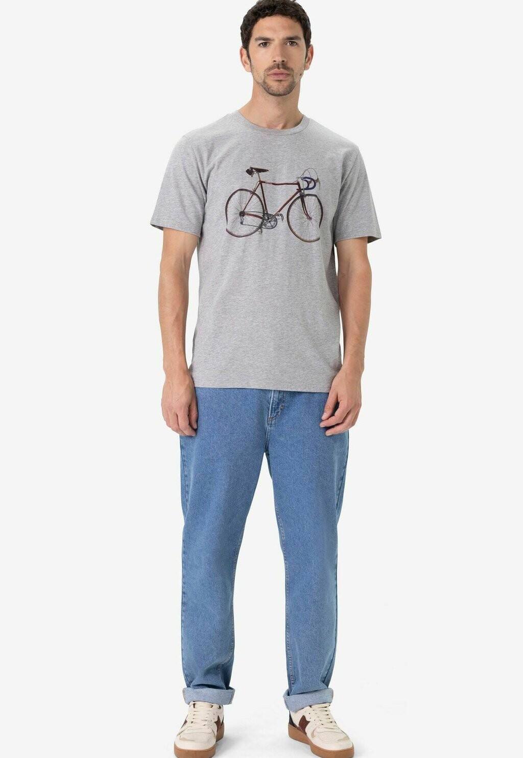 

Футболка с принтом MIT FAHRRAD Sissy-Boy, серый