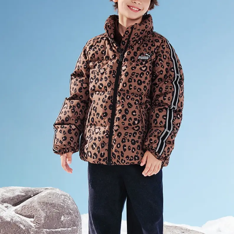 Пуховик Sportstyle Series Kids' PUMA, Coffee Floral Tone 00350 — фото 2