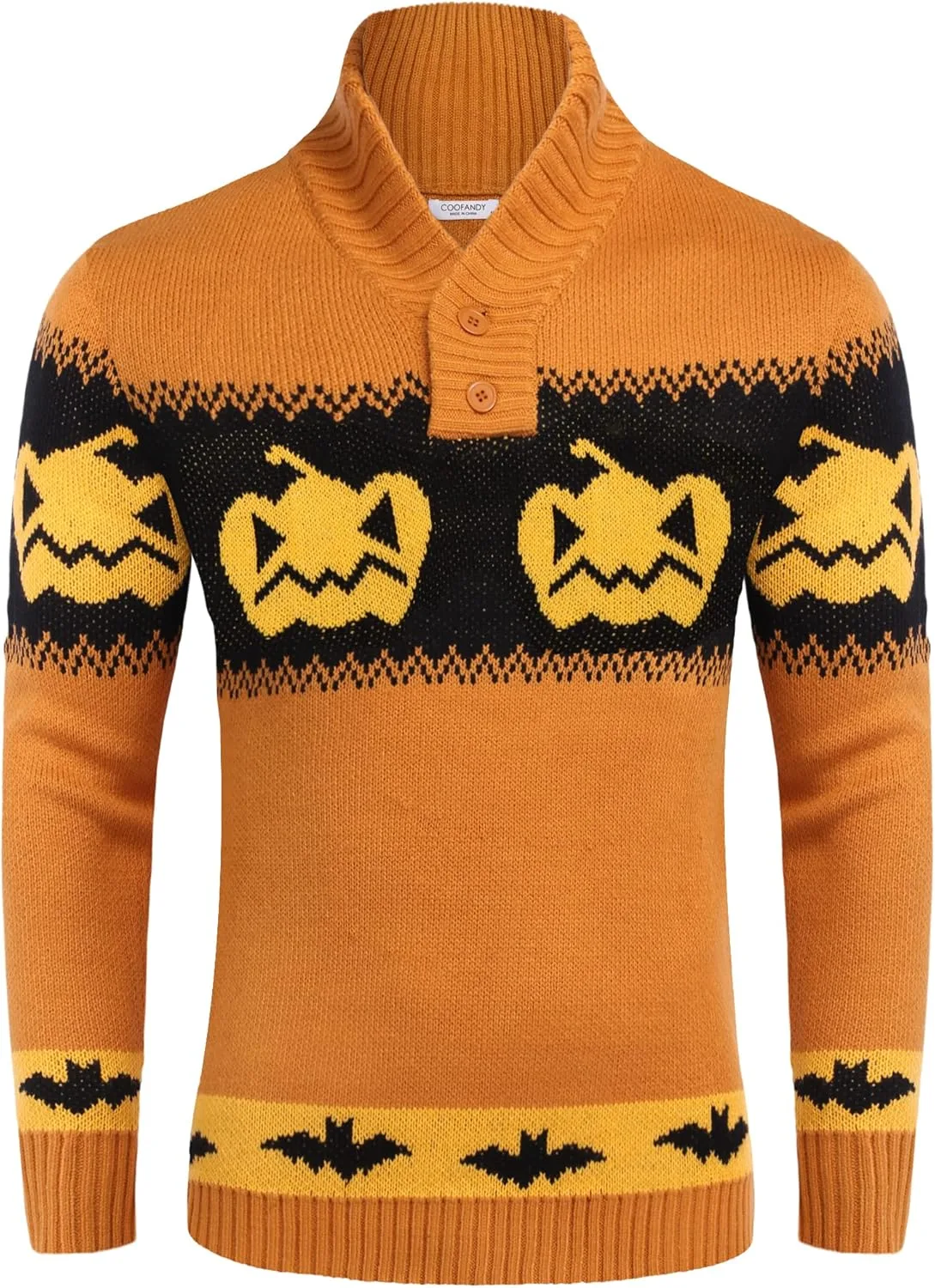 

Свитер мужской COOFANDY рождественский вязаный с узором снежинки