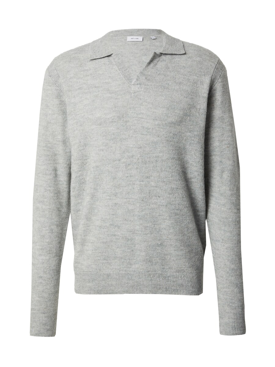 

Свитер с v-образным вырезом Only & Sons Sweater, пятнистый серый
