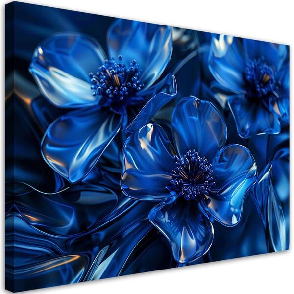

Картина арт-принт KUNSTLOFT Sapphire Prism Blossoms 2, синий