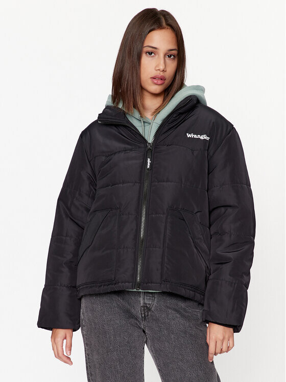 

Пуховик стандартного кроя Wrangler, черный