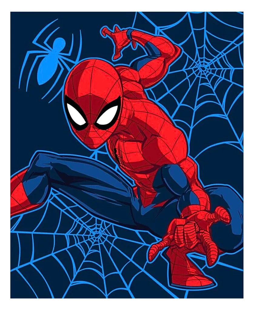 

Плед MARVEL, синий