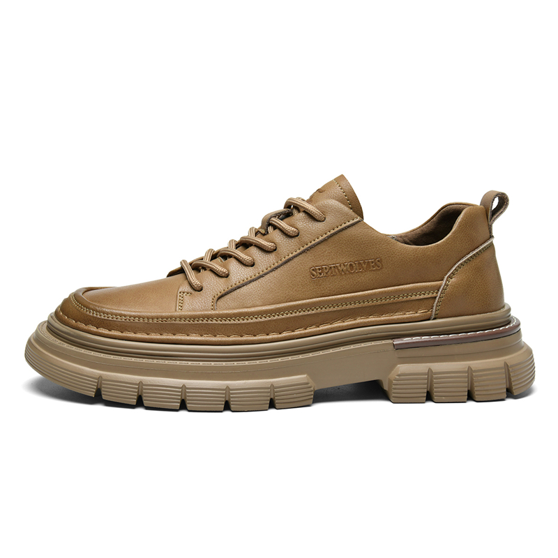 

Мужская повседневная обувь с низким верхом SEPTWOLVES, Yellow Brown (Standard Leather Shoe Size)