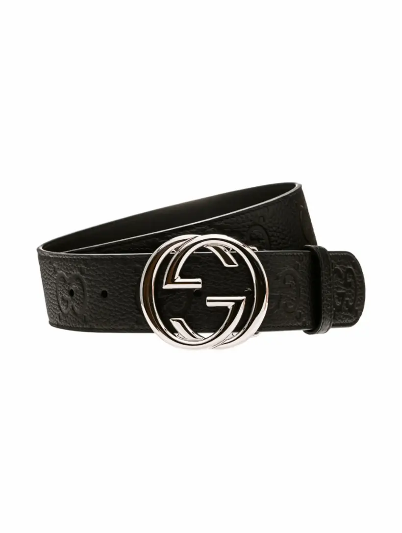 

Двусторонний ремень Interlocking G Gucci, черный