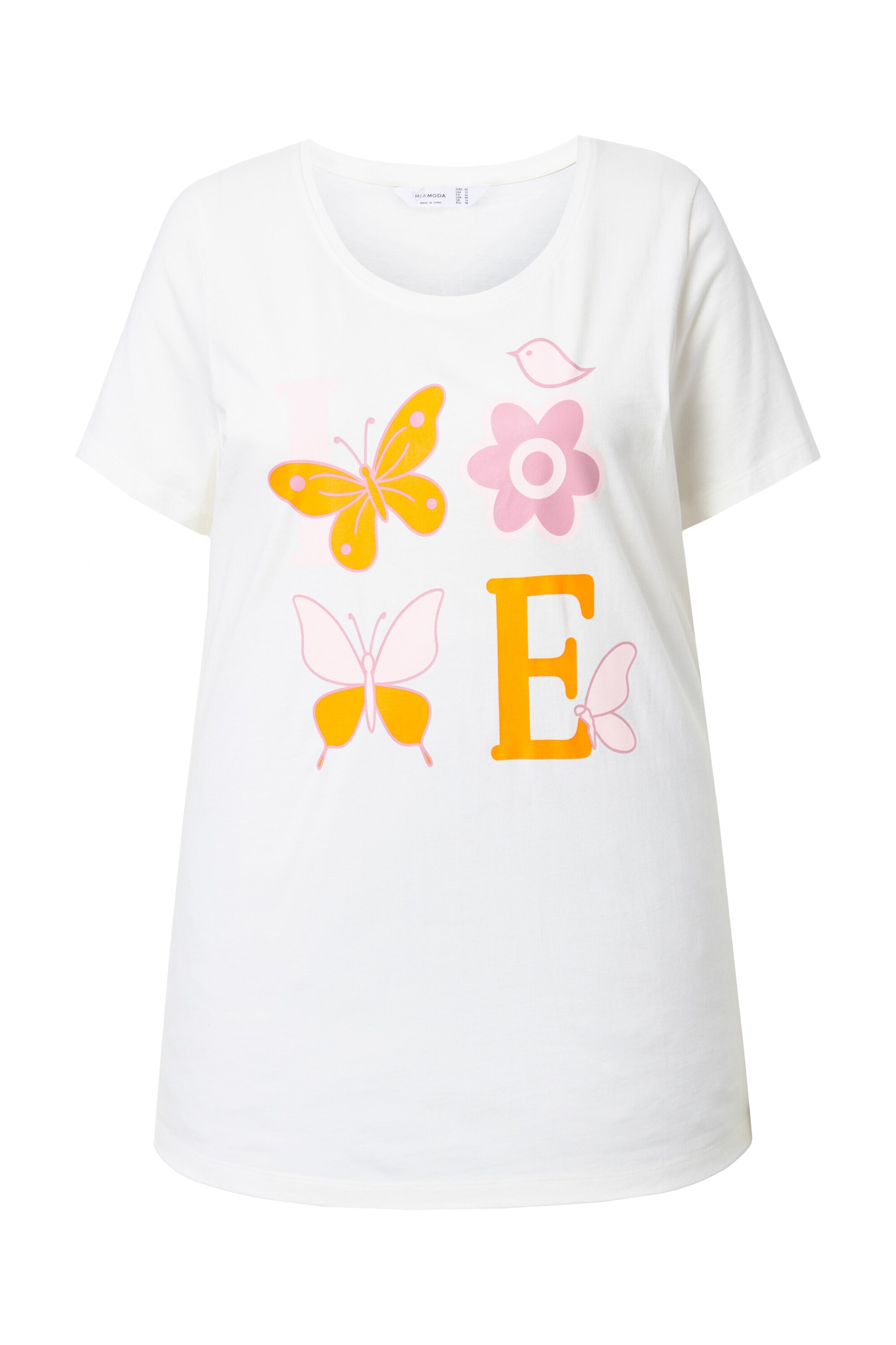 

MIAMODA Футболка в цвете Off White, Белый, MIAMODA Футболка в цвете Off White