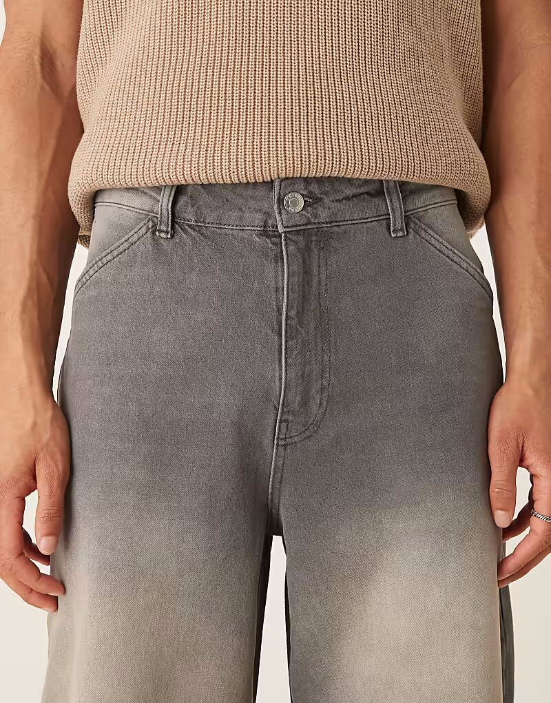 

Супер мешковатые джинсы ASOS DESIGN серого цвета