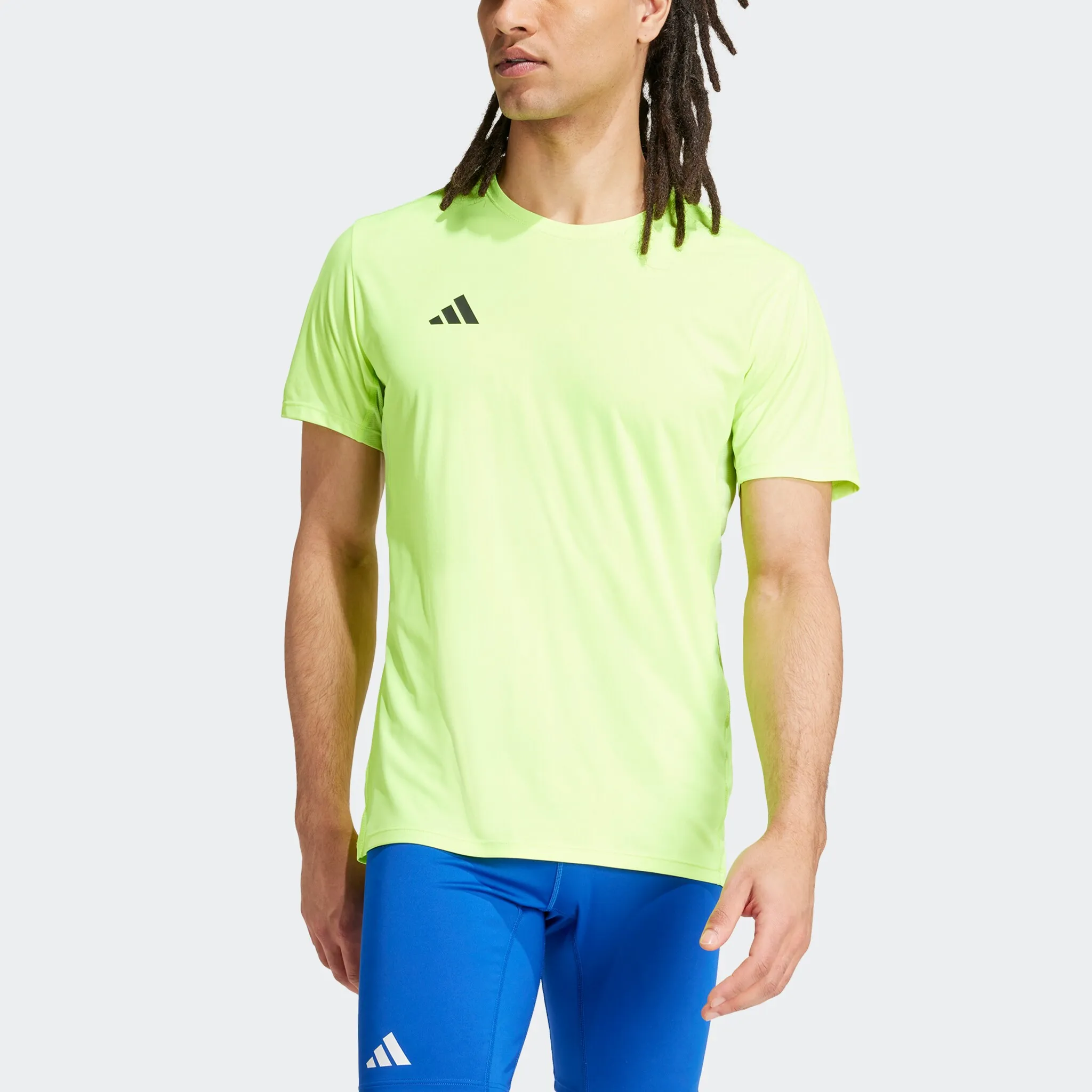 Футболка для бега adidas Performance "ADIZERO E TEE", цвет Lucid Lemon — фото 2