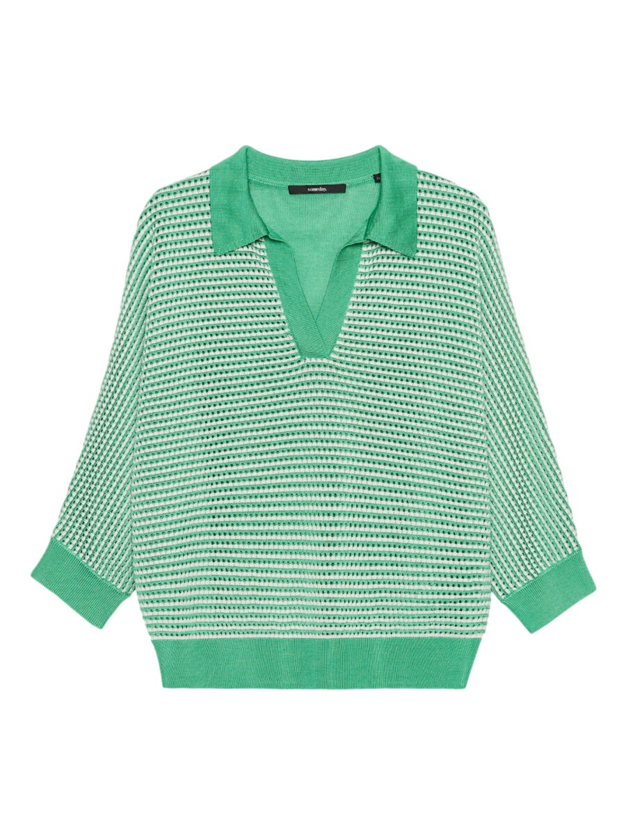 

Тонкий вязаный свитер Someday Sweater Tajour, цвет grass green