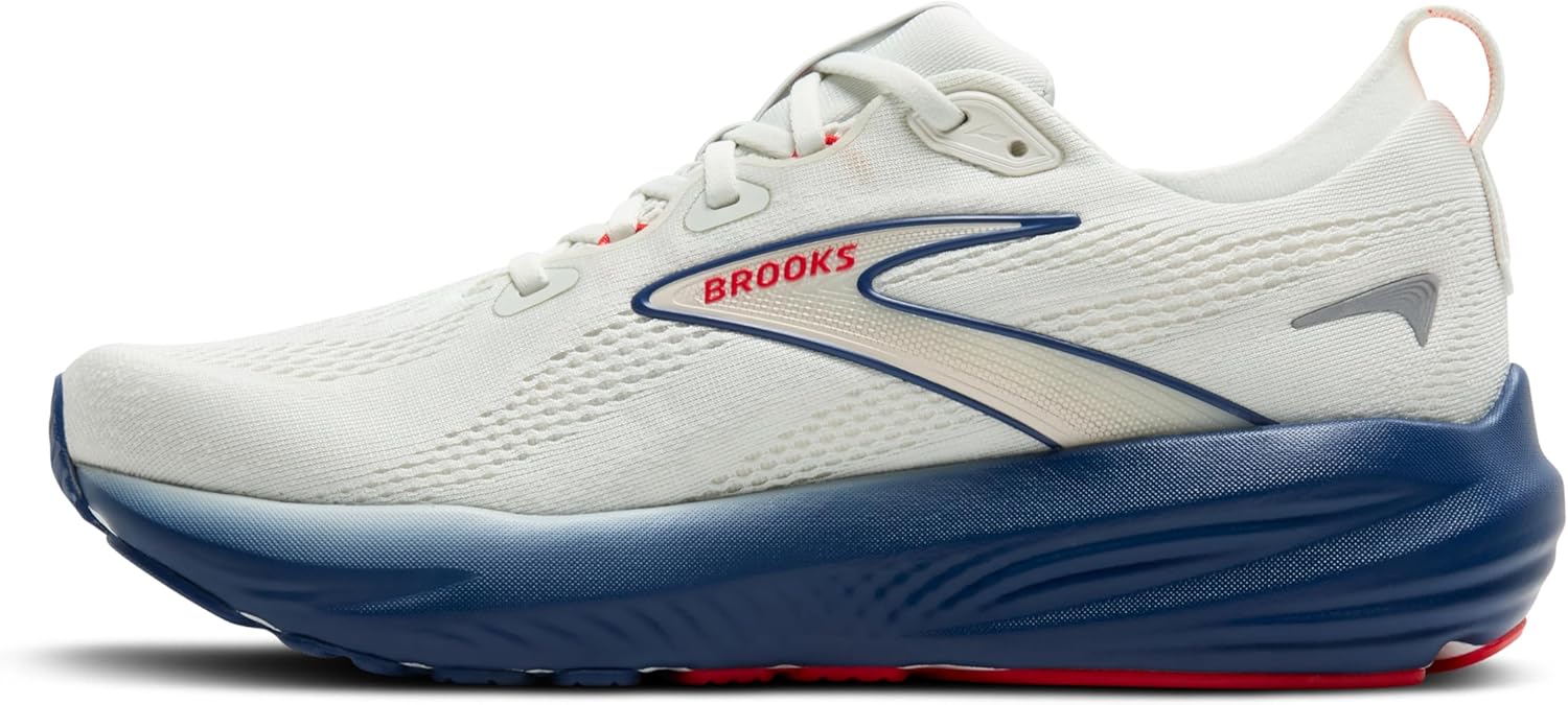 Мужские кроссовки Brooks Glycerin 22 нейтральной амортизации, красный/синий/серый/ярко-красный — фото 3