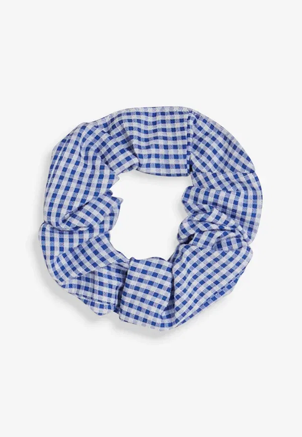 Платье-рубашка с бантом Gingham Next, синий — фото 4