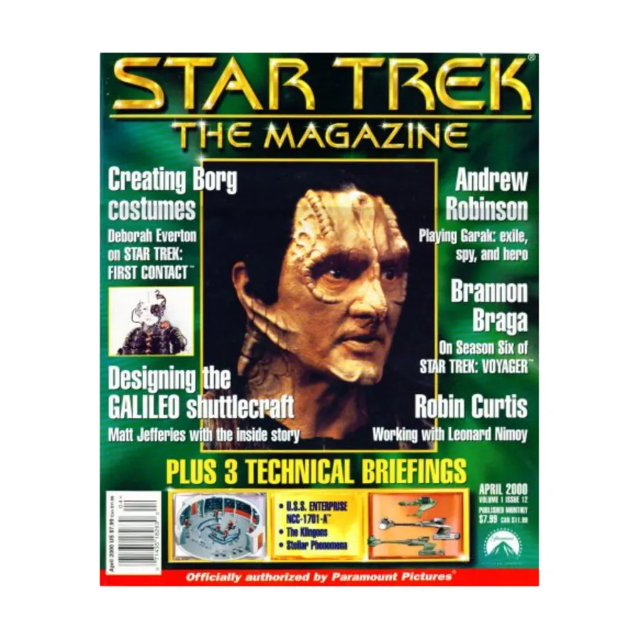 

Журнал Vol. 1, #12 "Andrew Robinson, Technical Briefings - U.S.S. Enterprise NCC-1701-A Klingons, Stellar Phenomena", Star Trek - The Magazine