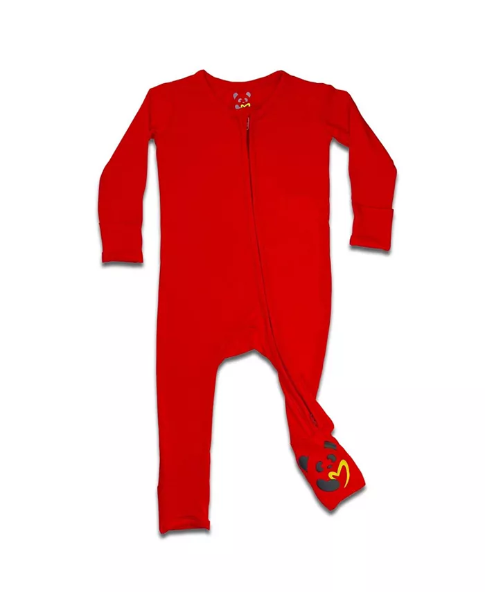 

Унисекс комбинезон Baby Winterberry Red Convertible Footie Bellabu Bear, красный