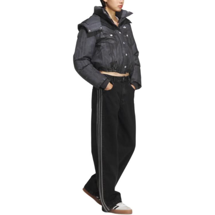 Куртка FW25 FK DENIM CROP Down женская Adidas Originals, черный — фото 4