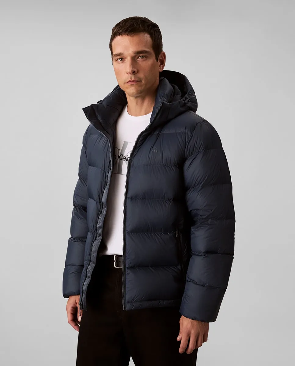 

Мужская пуховая куртка с капюшоном, который можно снять Calvin Klein Jeans, синий
