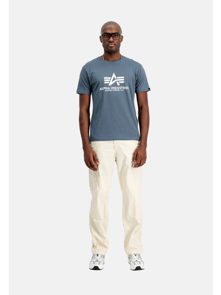 

Футболка синего цвета Alpha Industries