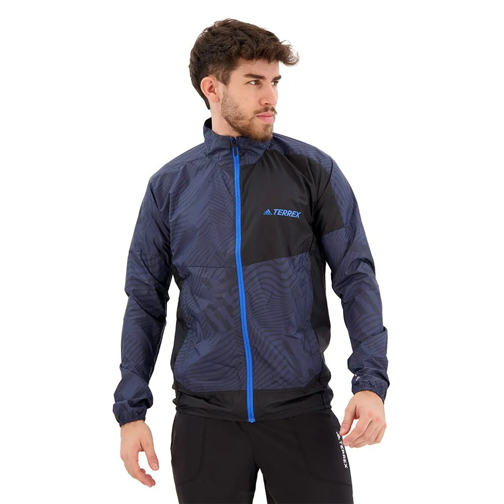 

Куртка adidas Trail Windbreaker softshell, синий
