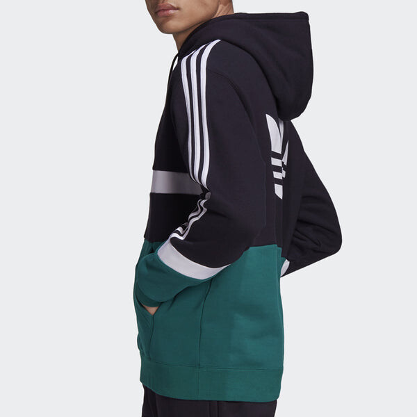 Толстовка adidas originals Sprt us ft oh Colorblock Sports Black, черный — фото 4