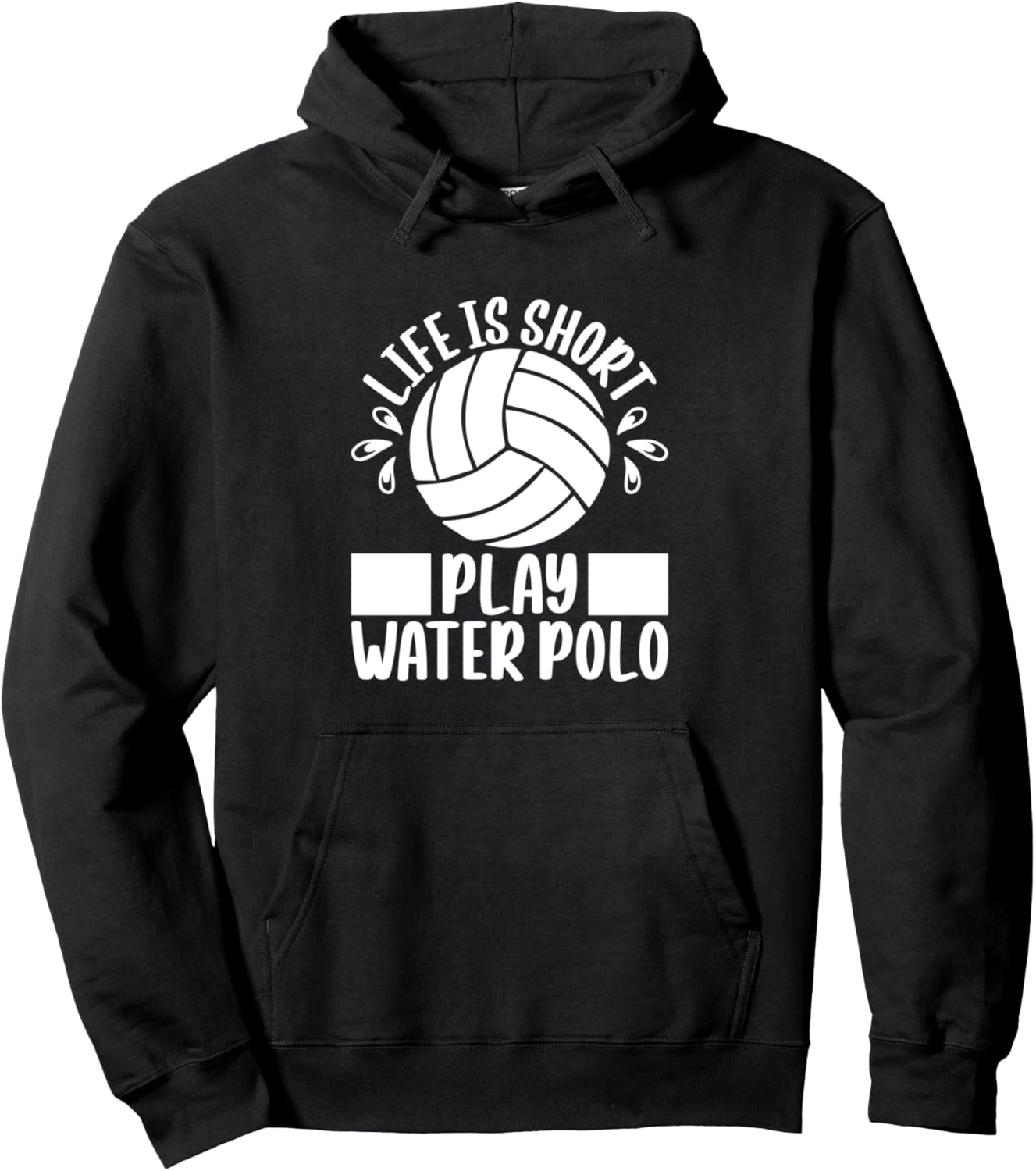 

Игрок в водное поло - Жизнь коротка, игра в водное поло. Худи Waterpolo Player Water Polo Game, черный
