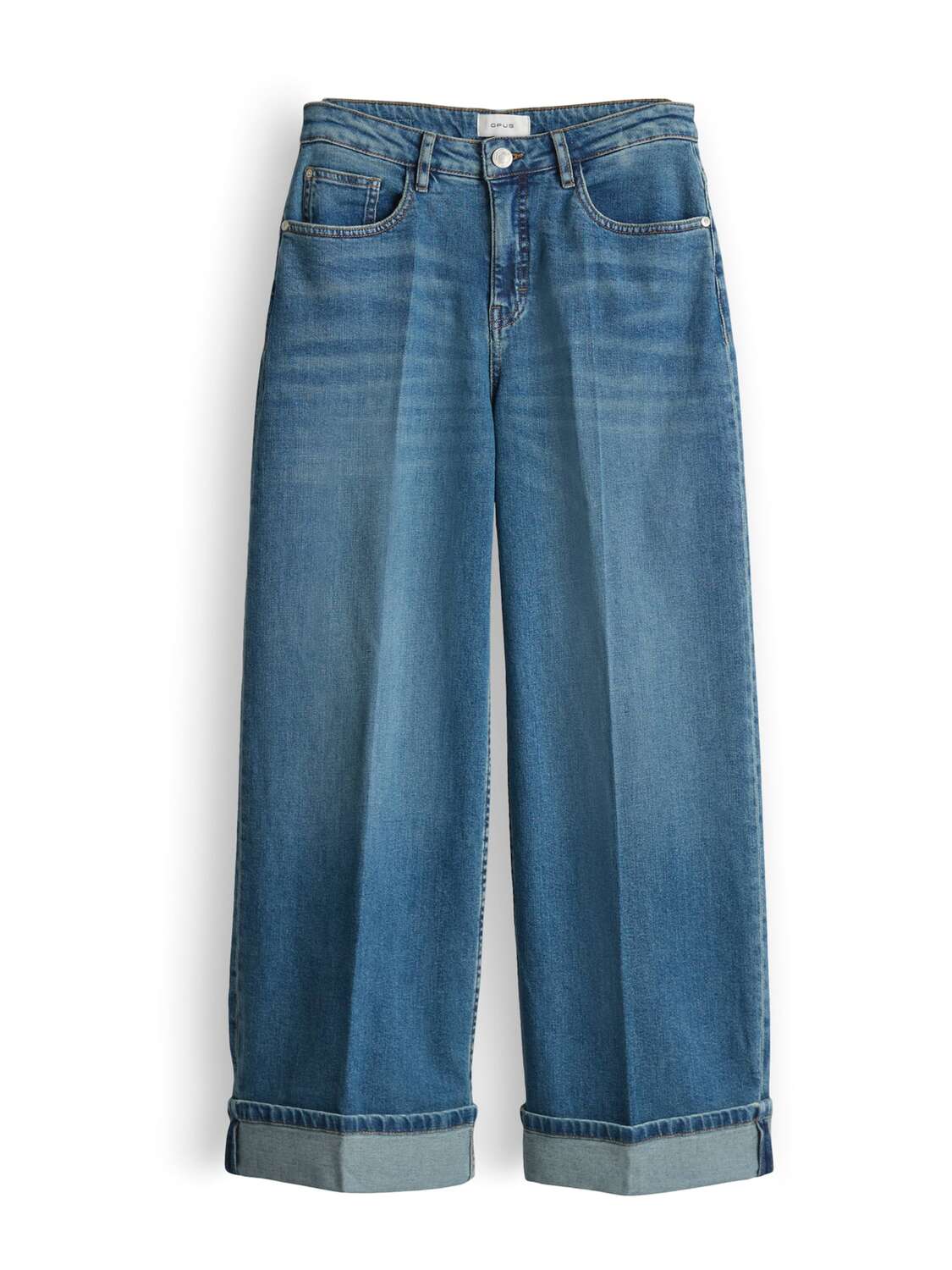 

OPUS Джинсы с широкими штанинами 'Miva Valentine' в синем дениме