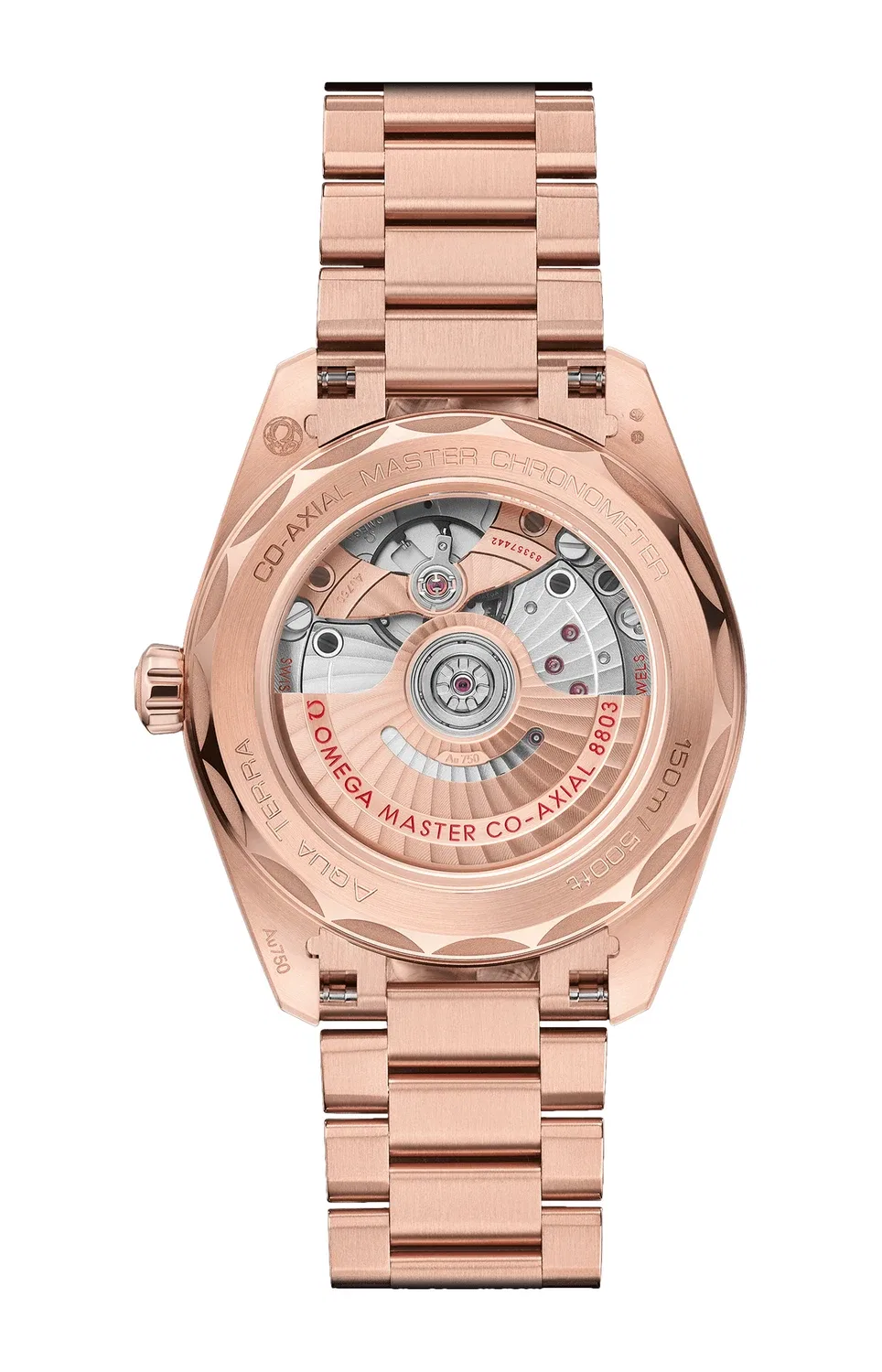 SEAMASTER AQUA TERRA 150М CO‑AXIAL MASTER CHRONOMETER С МАЛОЙ СЕКУНДНОЙ СТРЕЛКОЙ 38 ММ - 220.55.38.20.99.001 OMEGA, золотой — фото 2