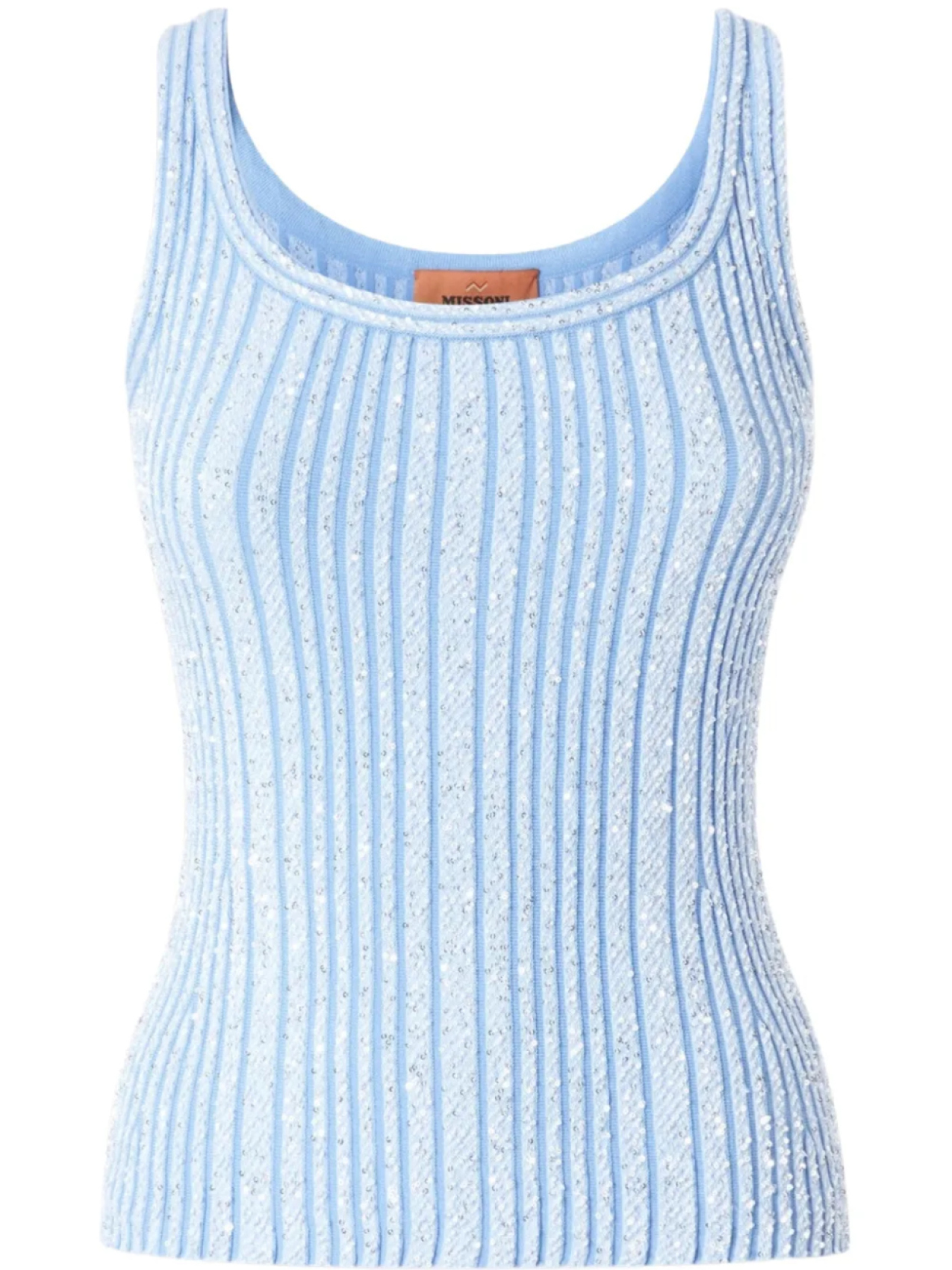 

Топ Missoni, украшенный пайетками, синий