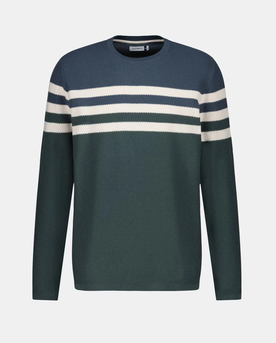 

Мужской свитер со структурой Easy Wear, синий