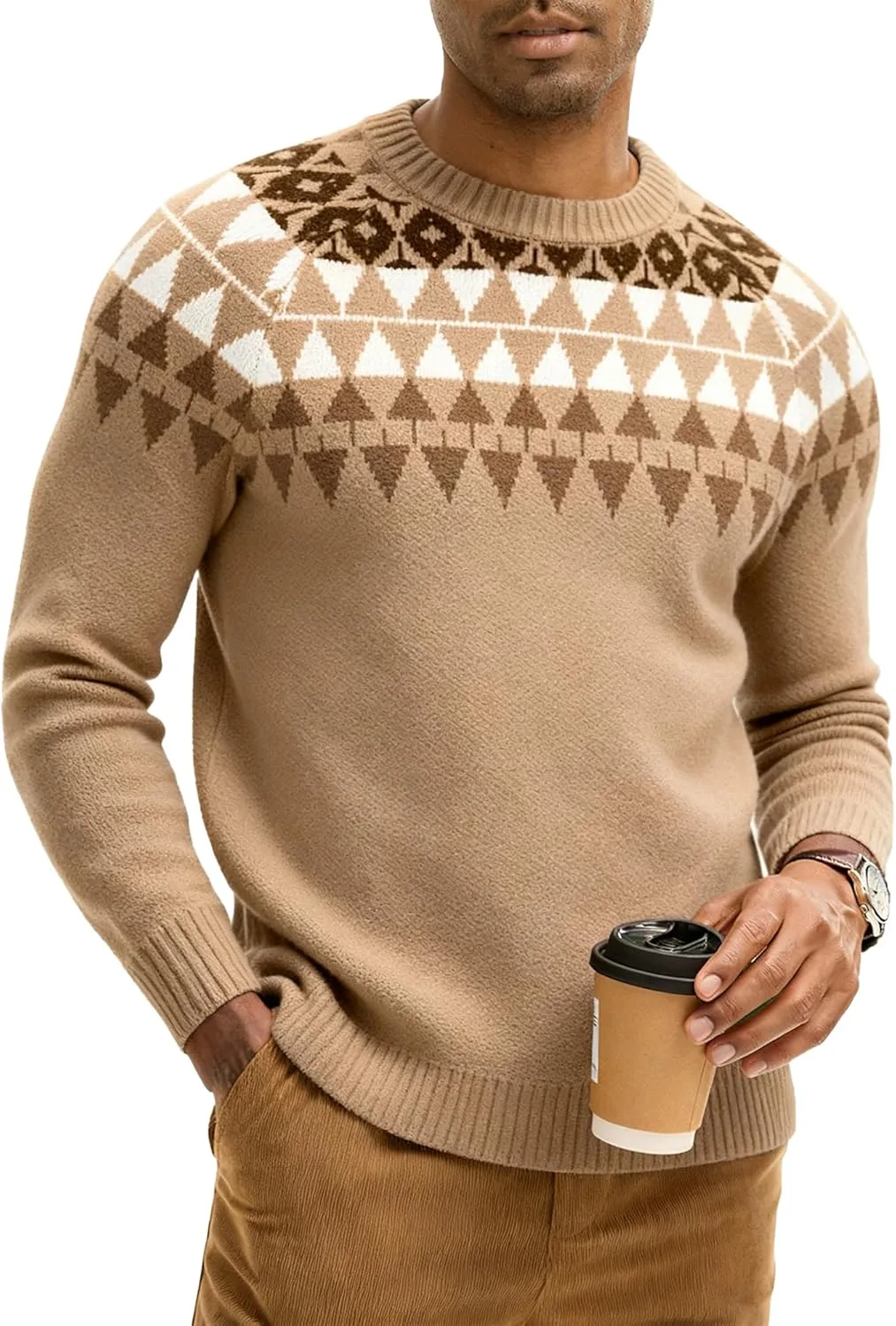 

Толстовка HOTake мужская, Fair Isle и рождественский принт