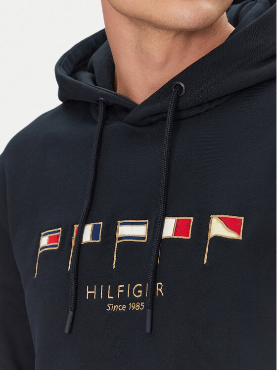 Толстовка обычного кроя Multi Flags MW0MW38666 Tommy Hilfiger, синий — фото 4