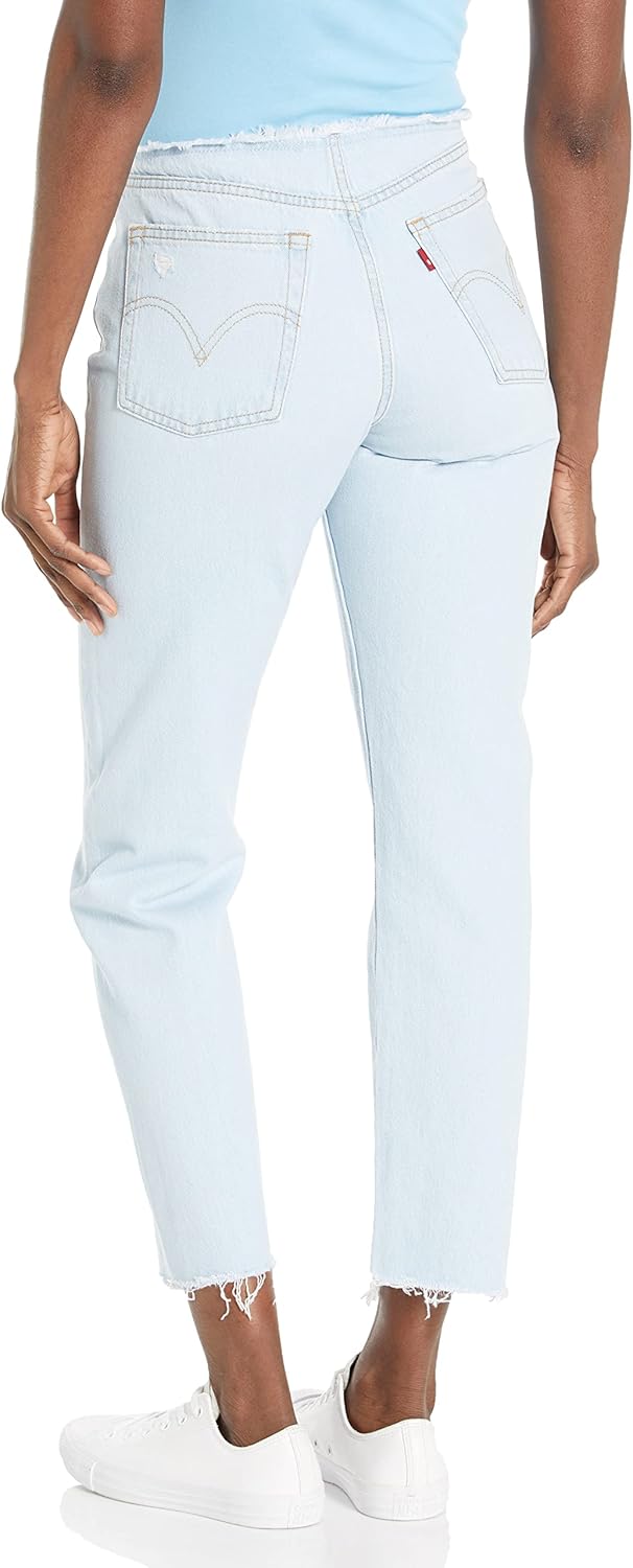 Женские джинсы Levi's Wedgie с рваной талией, (New) Light Indigo Destructed — фото 2