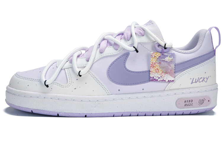 

Женские кроссовки для скейтбординга Nike Court Borough Low, White/Purple