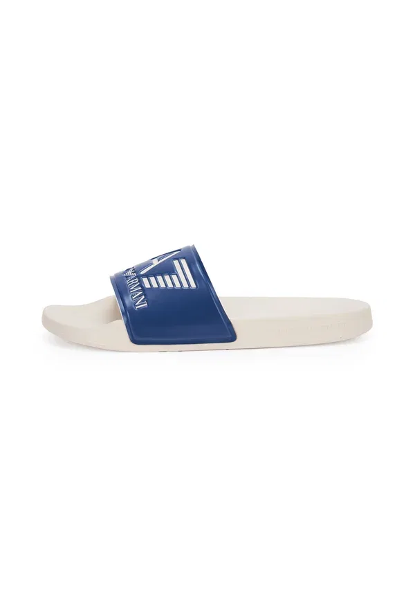 Сланцы Ea7 Emporio Armani logo pool slides, туманно-синий