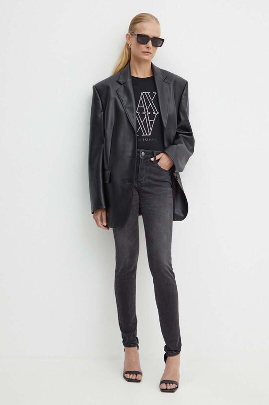 

Лонгслив Armani Exchange, черный