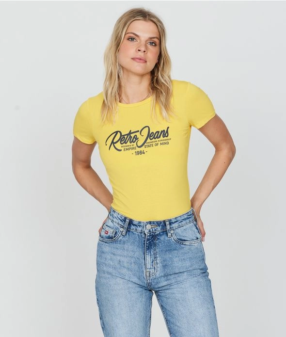 

Футболка Avelin охра Retro Jeans, охра