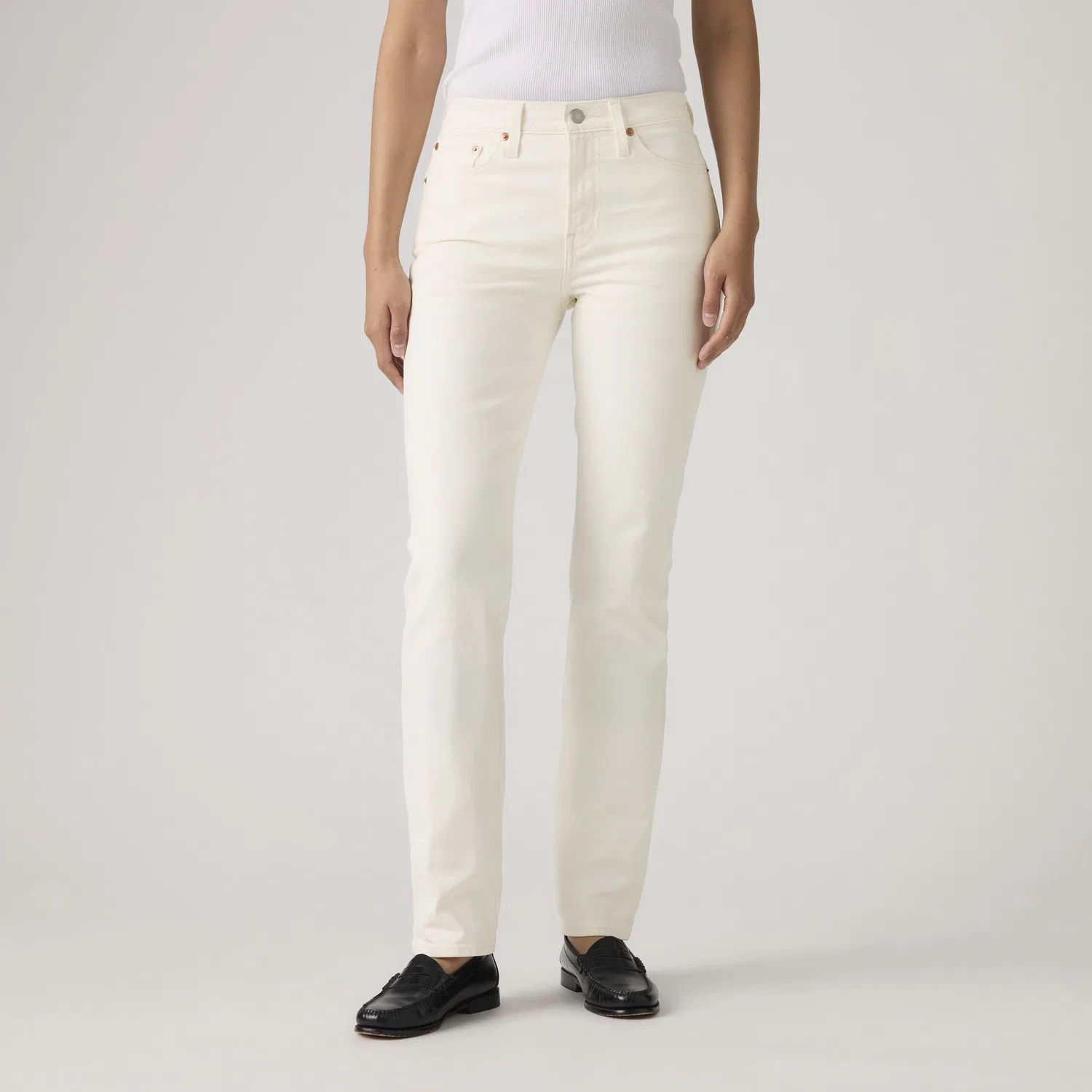 Женские джинсы Wedgie Slim Fit Levi's, White — фото 2