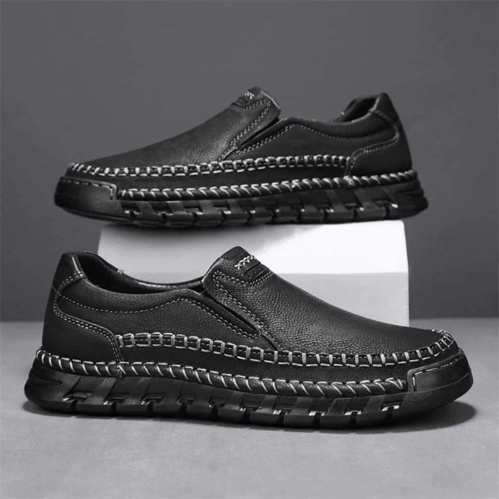 Лоферы кожаные Mens Loafers, 5899 Black Adornosbt — фото 3