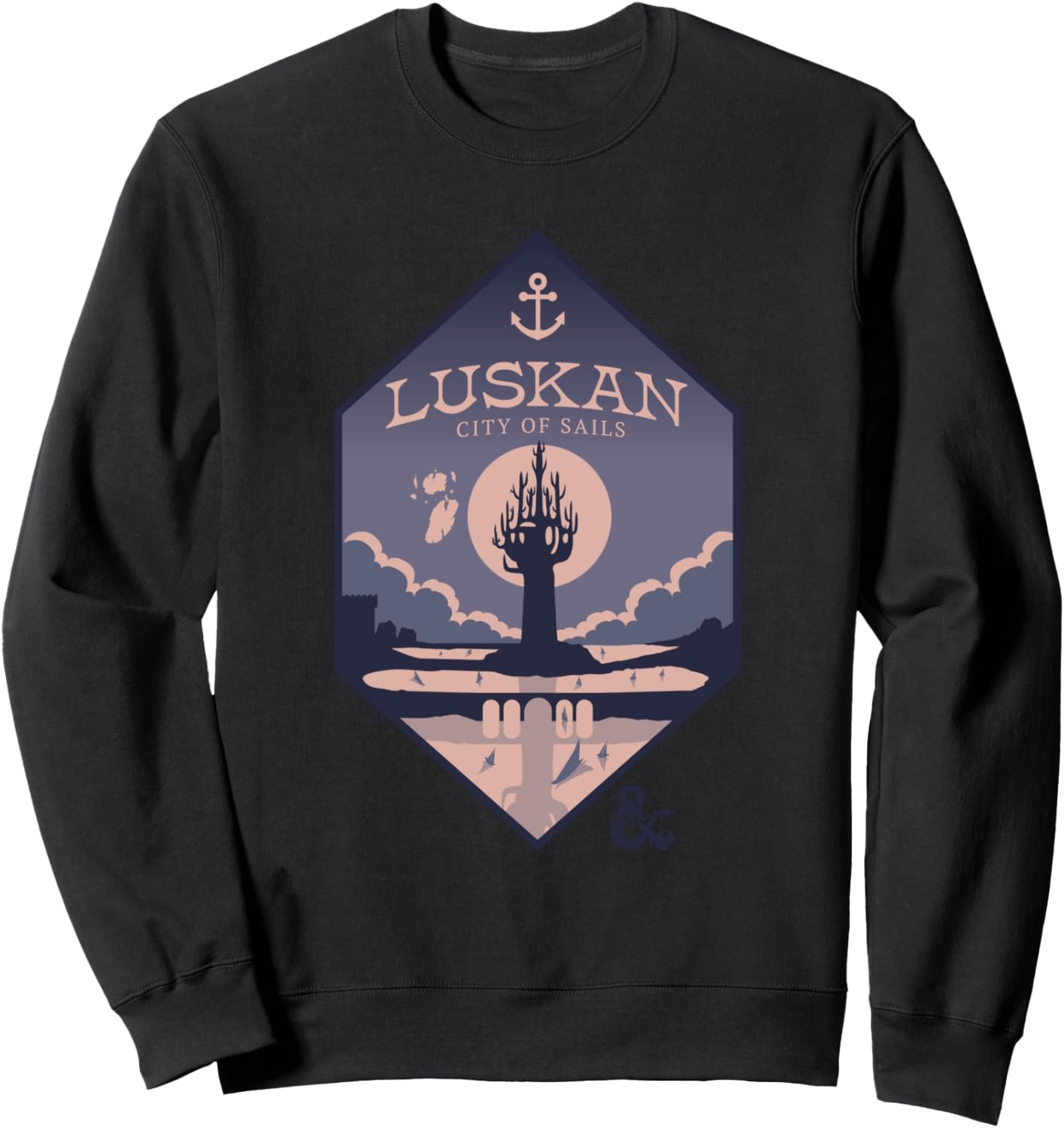 

Толстовка с эпическим логотипом «Luskan City Of Sails» из серии Dungeons & Dragons, черная, Черный, Толстовка с эпическим логотипом «Luskan City Of Sails» из серии Dungeons & Dragons, черная