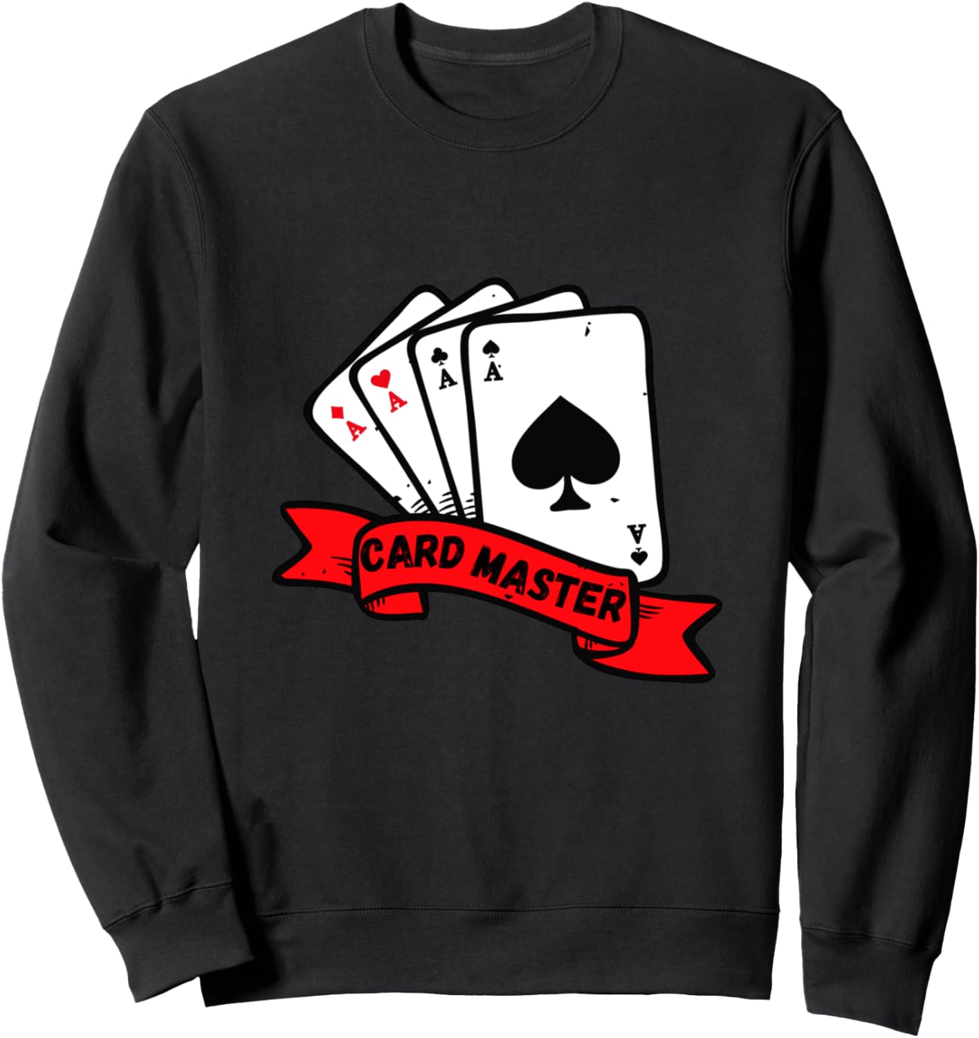 

Card Master - Игральные карты, Покер, Рамми, Блэкджек, Толстовка игрока, Черный The Primera