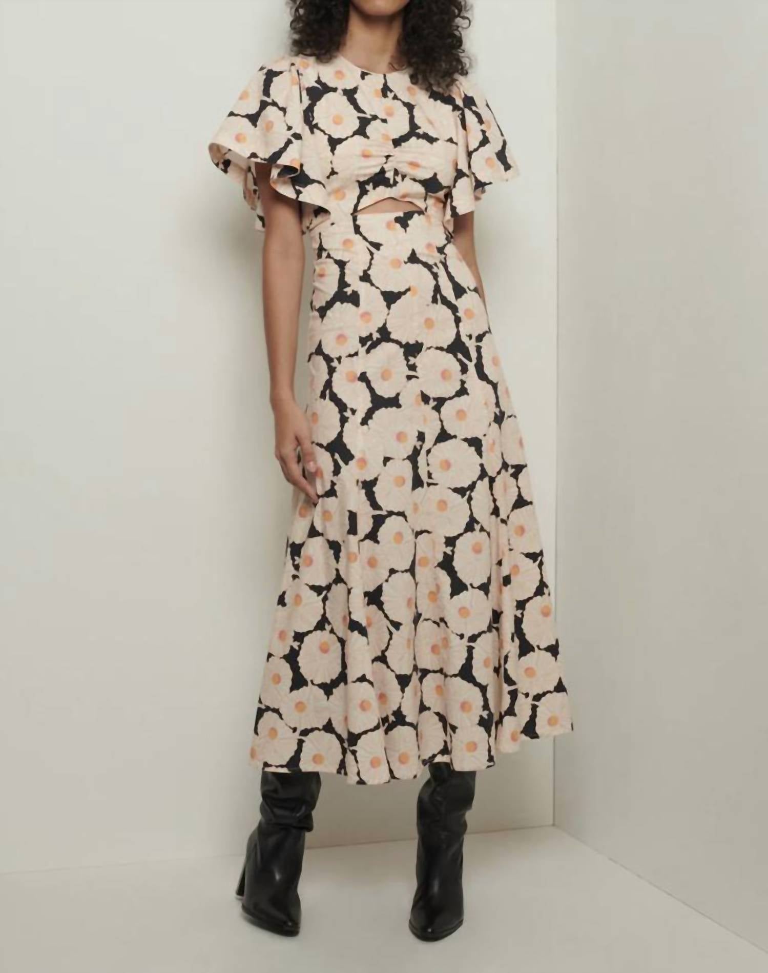 

Платье-флаттер Romilly черного цвета Multi Derek Lam 10 Crosby