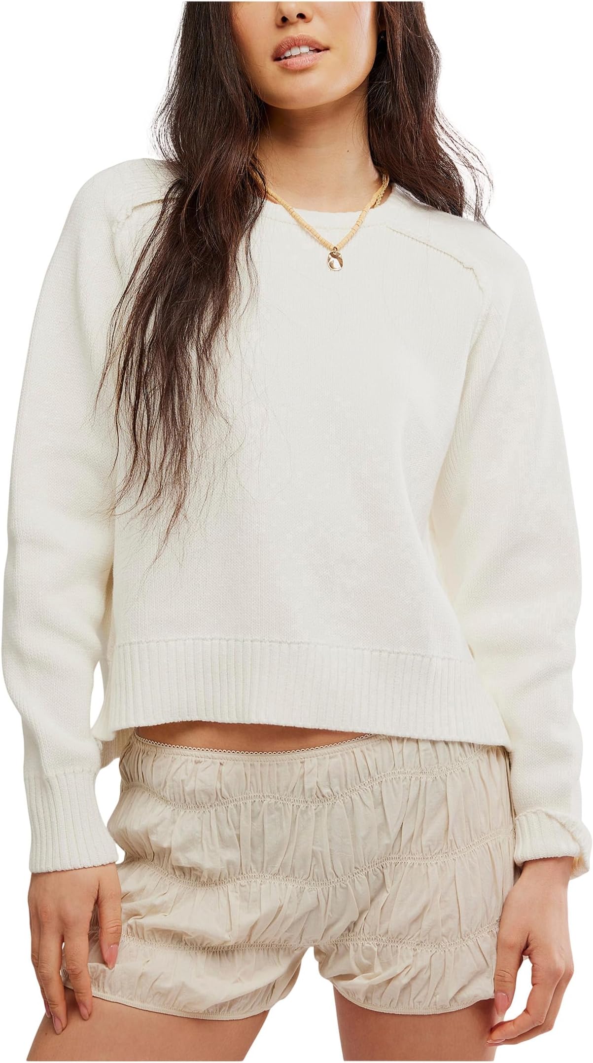 

Свитер Free People Spring Street Pullover, Optic White