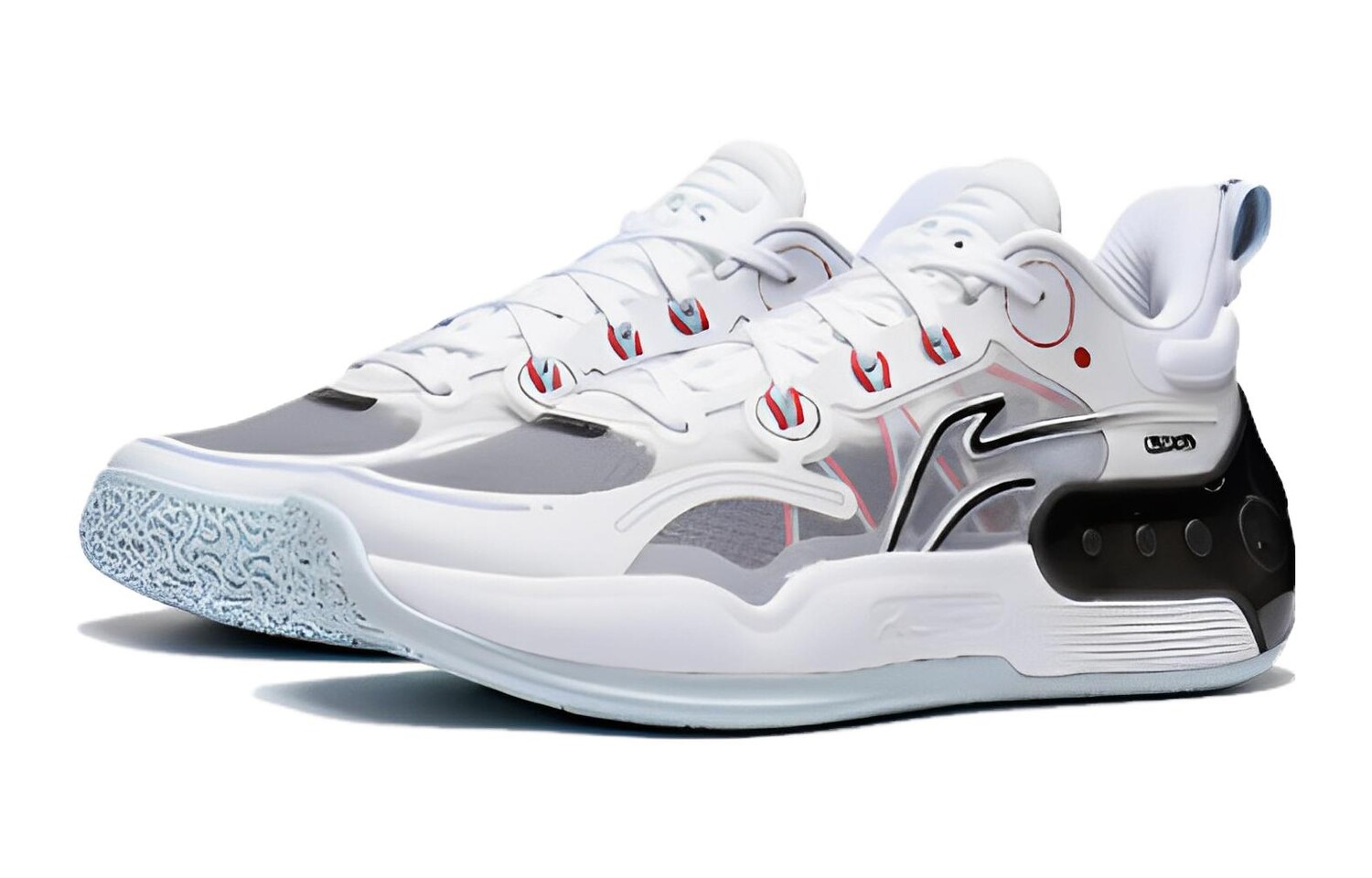 Баскетбольные кроссовки YuShuai 16 V2 для детей GS Low-top белые/черные Lining Young — фото 3