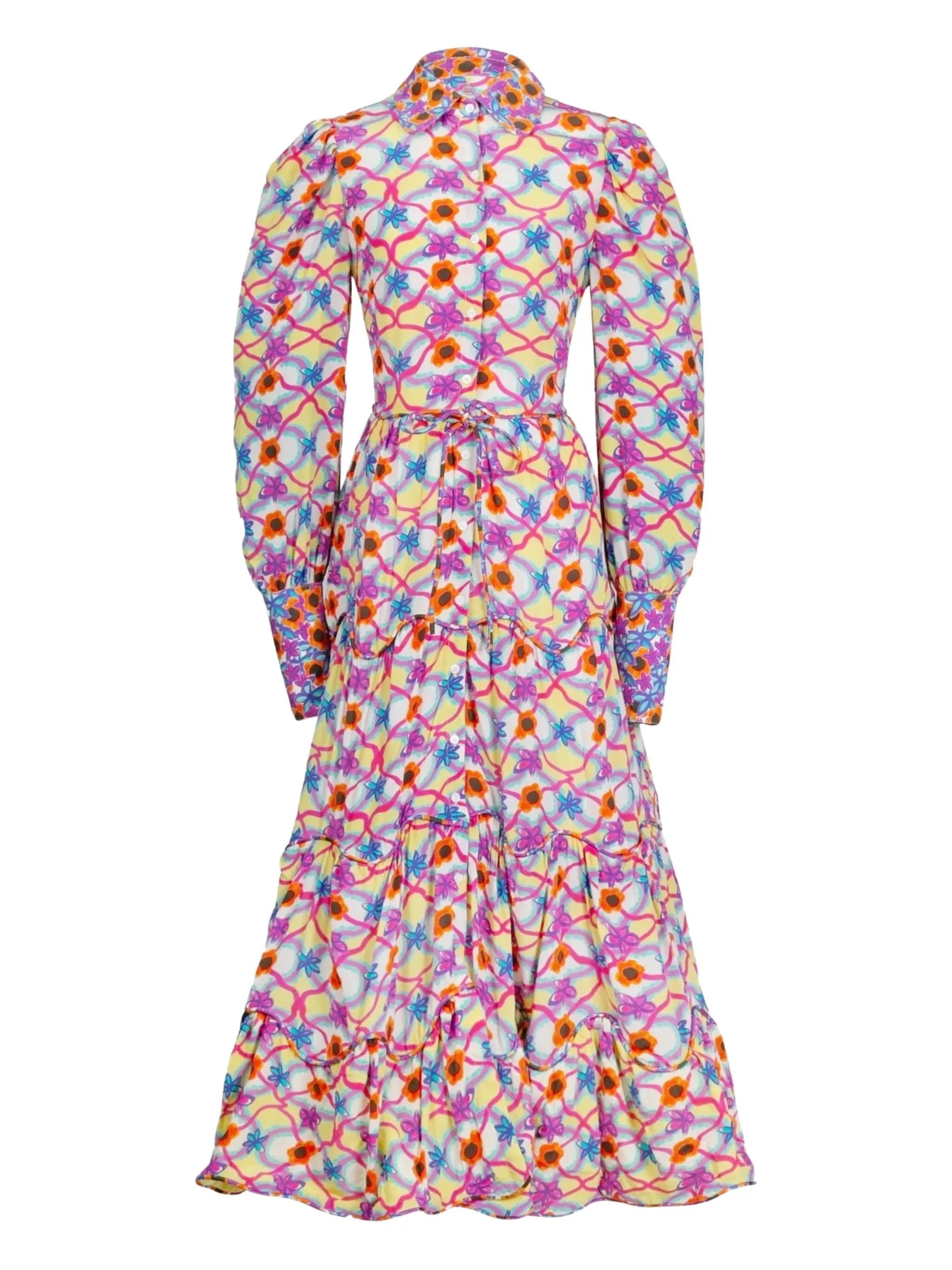 

Платье sunlit с цветочным принтом Celia B, розовый