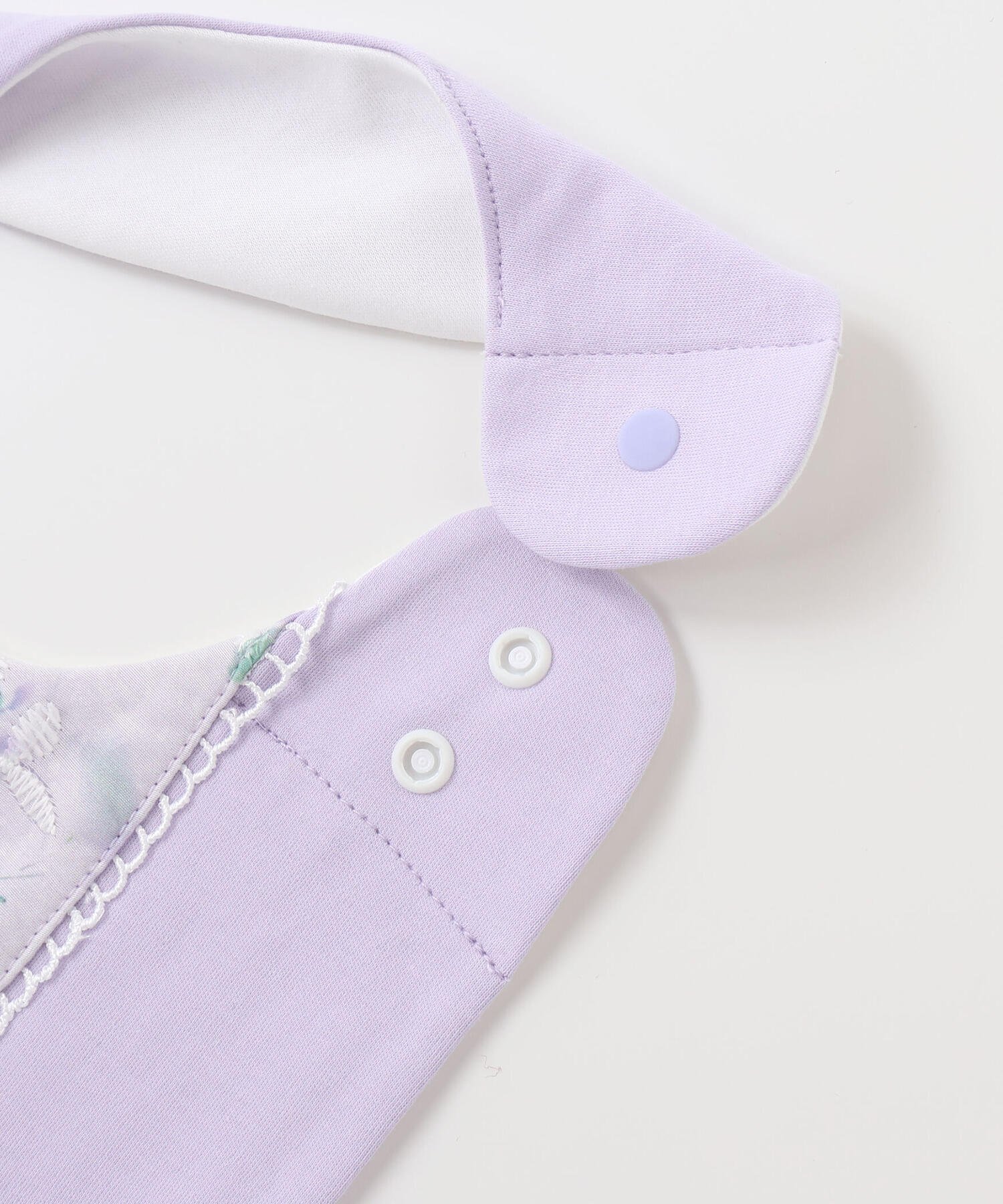 Нагрудник из органзы с цветочным принтом Fillot de bebe reduction, Purple — фото 3