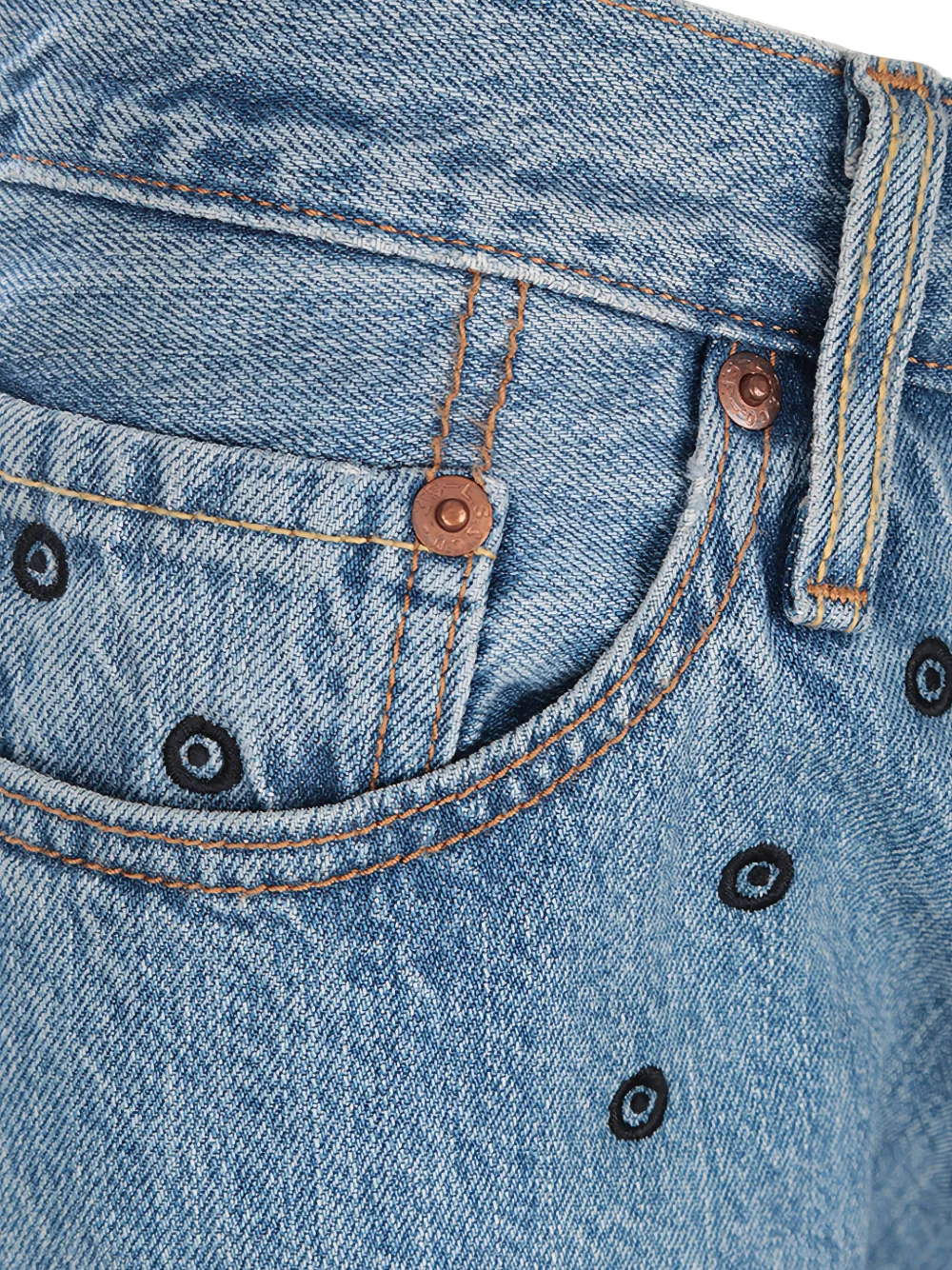 Джинсы с вышивкой из коллаборации с 10 Corso Como Levi'S, синий — фото 4