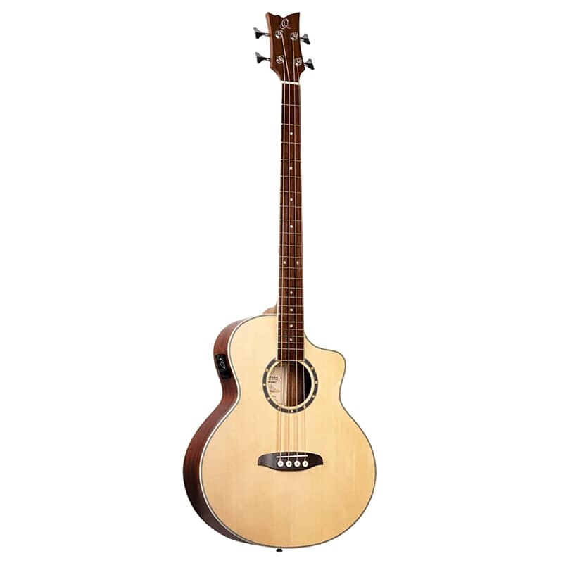 

Басс гитара Ortega D7CE-4 Acoustic Bass Deep Series 7 4-String Medium Scale Bass Spruce/Mahogany Natural