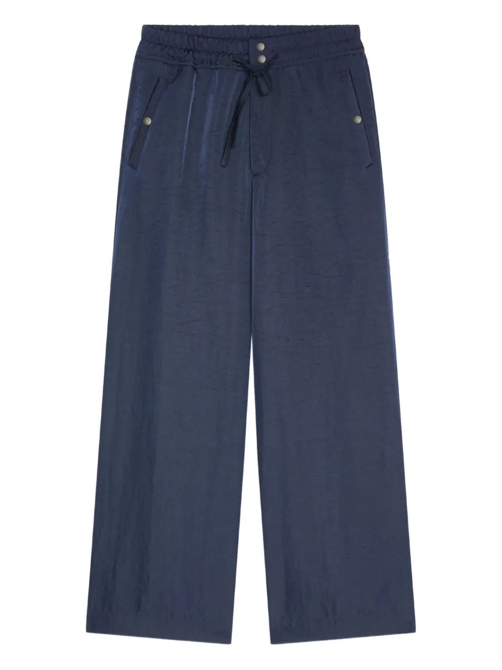 

Брюки с кулиской и карманами DRIES VAN NOTEN, синий